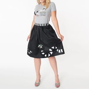 Unique Vintage Beetlejuice Black Skirt